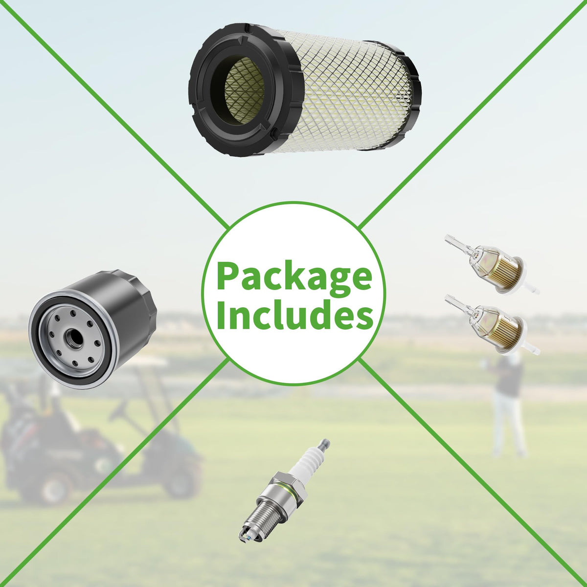 10L0L tune up kit laid out for easy DIY installation.