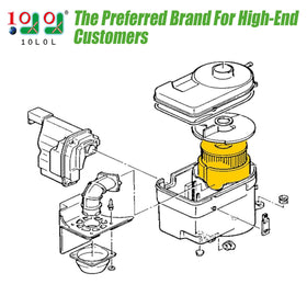 10L0L oil filter close-up for Club Car Precedent engine.