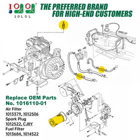 10L0L primary fuel filter supports steady fuel flow for smoother starts.