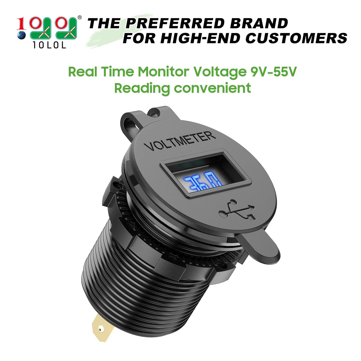 10L0L quick charge 3.0 port with aluminum shell for durability