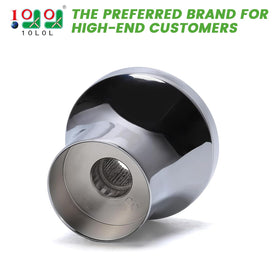 10L0L quick-install steering wheel adapter enhances setup speed on silver finish.