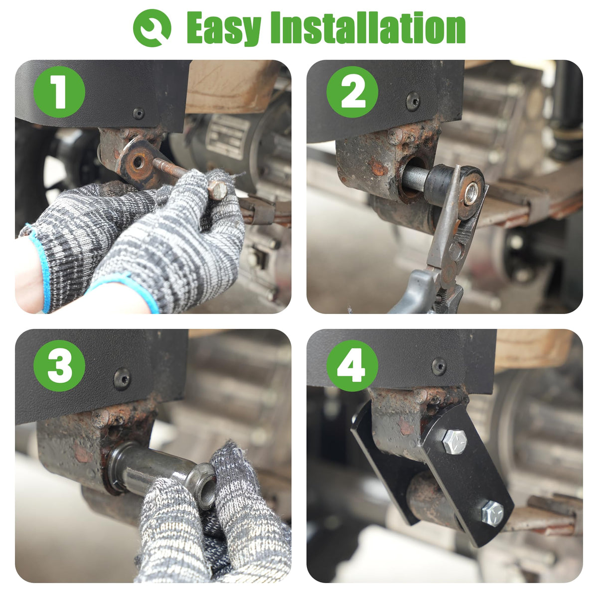 10L0L EZGO rear suspension kit reduces noise and enhances handling