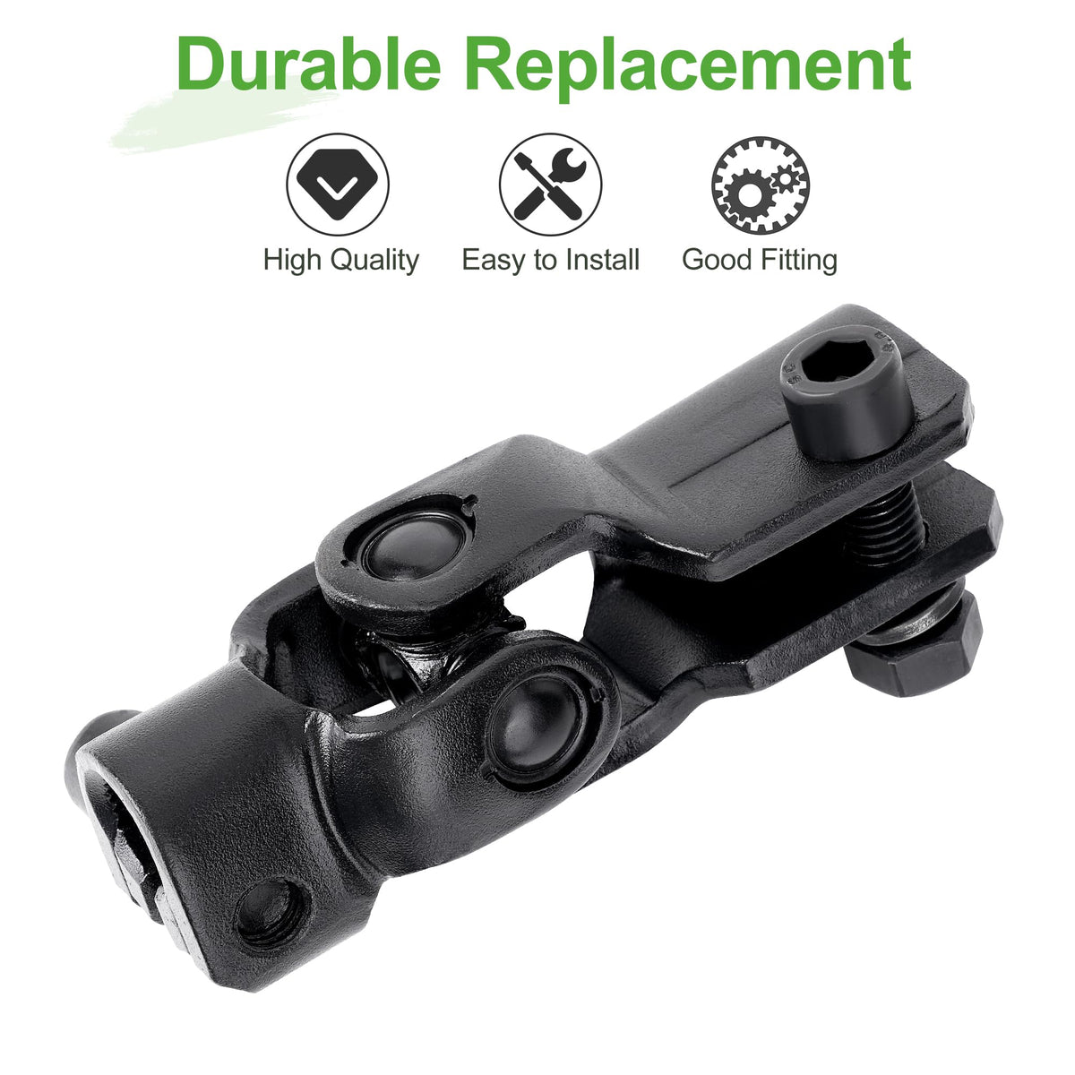 10L0L Rack and pinion link maintains steering wheel connection.