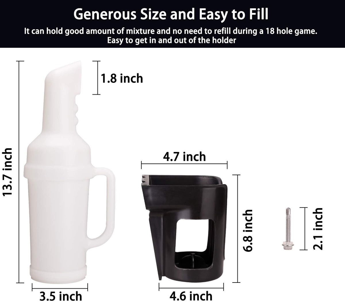 10L0L includes rattle-proof holder and mounting screws for secure setup.