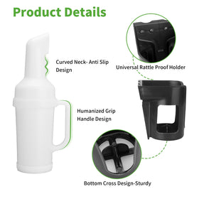 Rattle-proof holder keeps the 10L0L bottle secure during rides