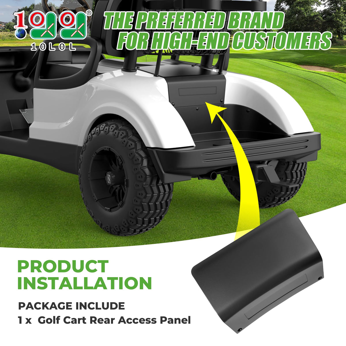 10L0L rear access panel for Yamaha Drive 2 2017+ easy installation