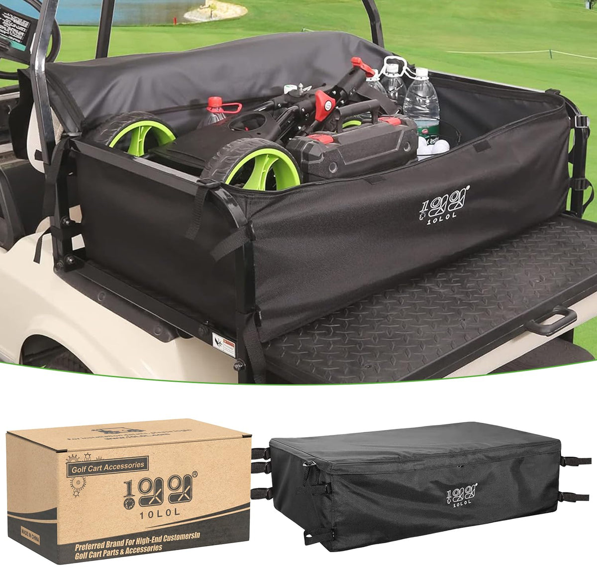 10L0L rear bench storage bag side view showing expanded space for essentials