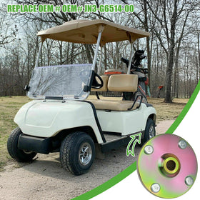 10L0L rear hub mount enhancing stability on Yamaha golf carts.