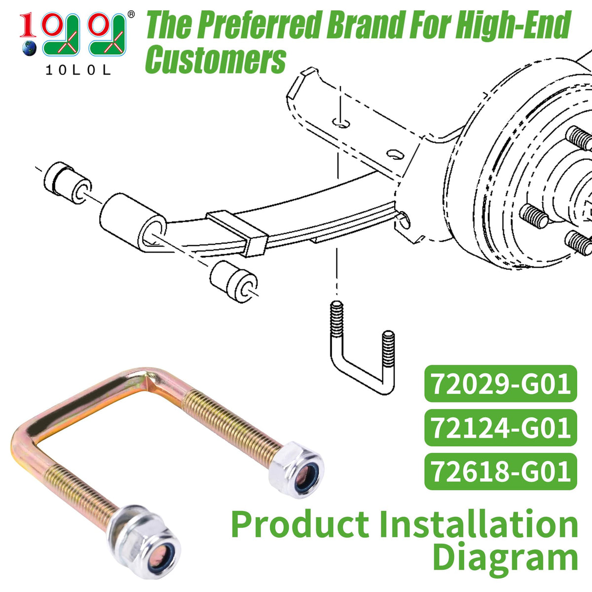 10L0L EZGO TXT washers promote even load distribution for stability
