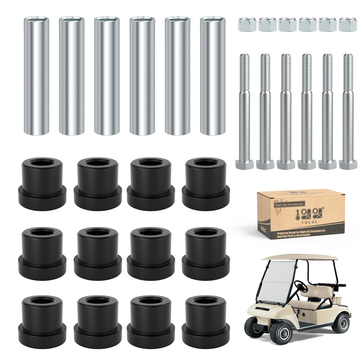 10L0L rear leaf springs kit for Club Car DS 1981-up improves ride stability