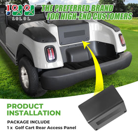 10L0L rear panel replaces OEM parts on Yamaha carts