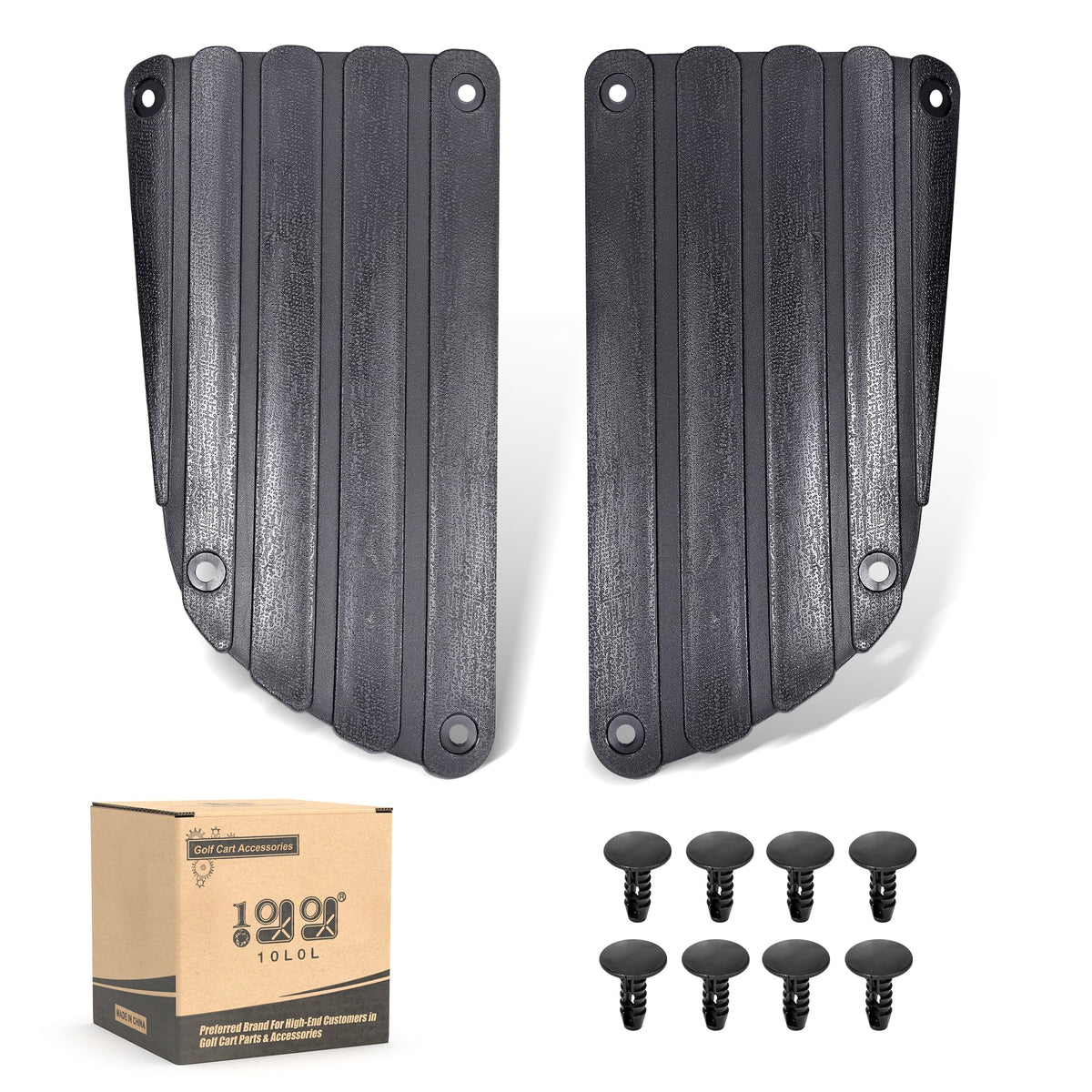 10L0L rear guard plate for EZGO TXT protects against scratches.