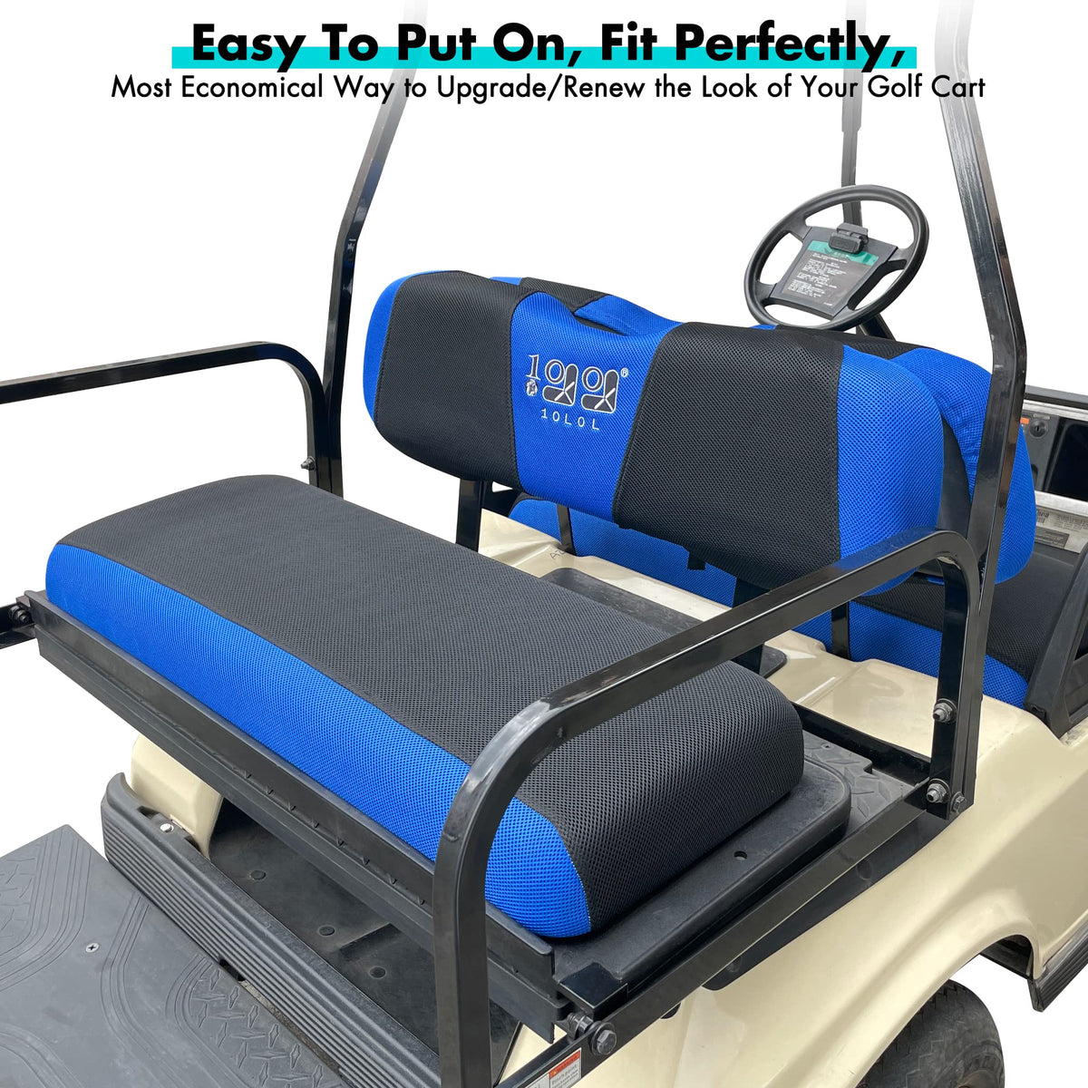 10L0L rear seat backrest cover with anti-slip surface