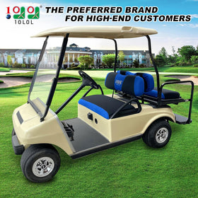 10L0L rear seat cover blue for EZGO TXT RXV and Club Car DS, refreshes bench
