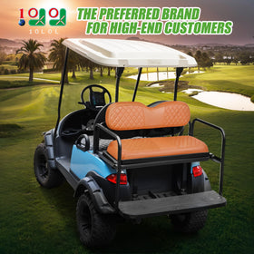 10L0L rear seat cover fits Yamaha Club Car EZGO models for universal compatibility.
