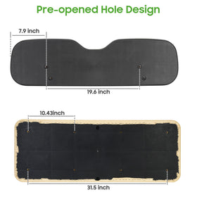 10L0L rear seat cushion kit includes screws and hardware for upgrade.