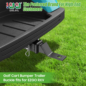 10L0L rear-seat trailer hitch installation on EZGO RXV for quick setup