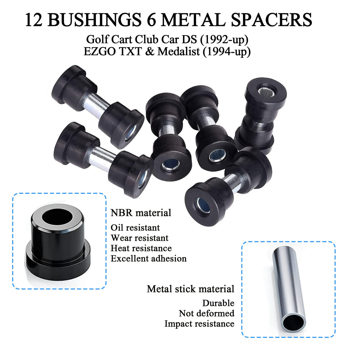 10L0L rear shackle with spacers enables precise fit and secure mounting