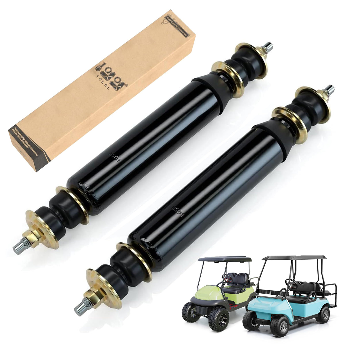 10L0L rear shock absorber for Club Car DS; smoother ride on rough roads.