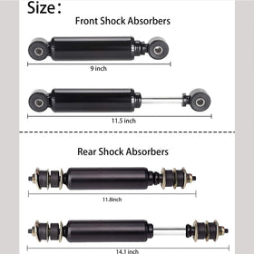 10L0L rear shock for Club Car DS electric 1988+ absorbs bumps for quieter rides