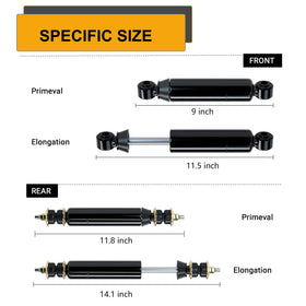 10L0L rear shock OEM replacement compatible with 1014236 and 1013164
