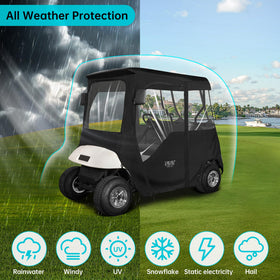 10L0L Rear zipper window allows access to back clubs.