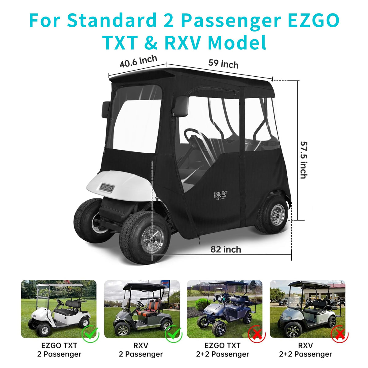 10L0L rear zipper window allows quick access to clubs and gear.
