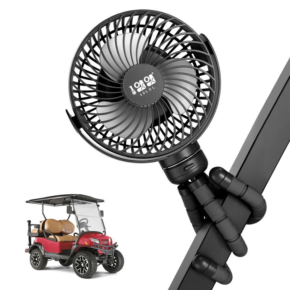 10L0L rechargeable fan with 8000mAh battery for all-day cooling on the go.