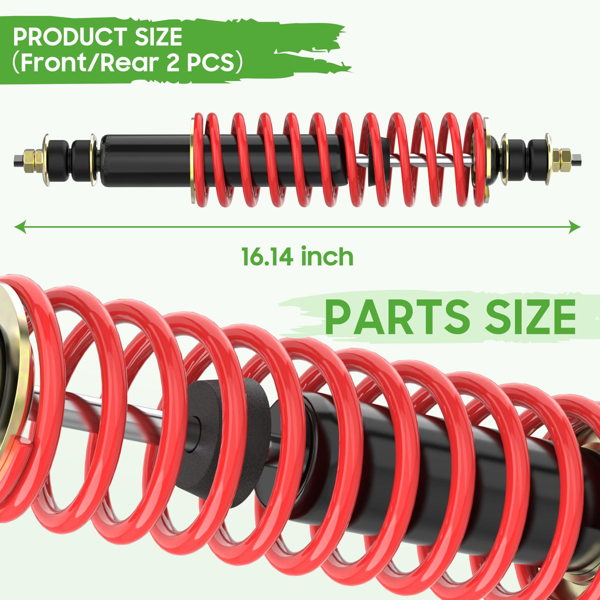 10L0L red springs detail highlights durable coil components