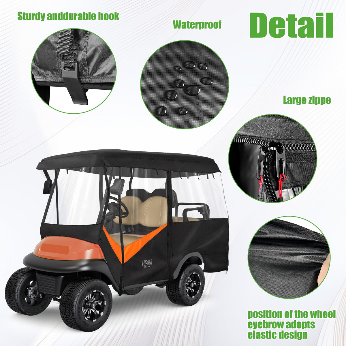 10L0L reinforced oversized zippers ensure durability and smooth operation.