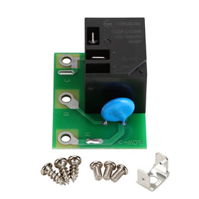 Closeup of 10L0L relay board contacts, highlighting durable terminals.