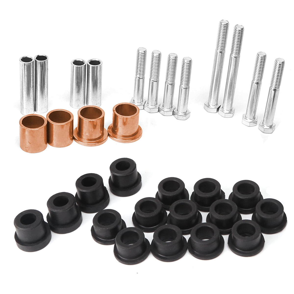 10L0L repair kit contents show full replacement parts for Club Car DS front end