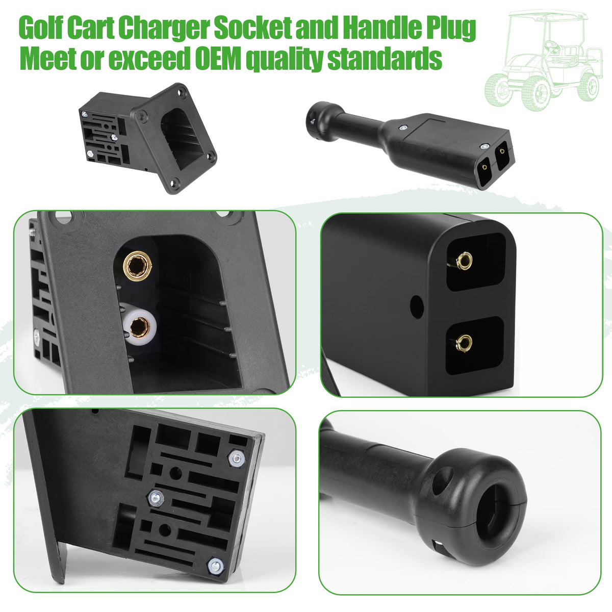 10L0L replacement parts reference 73345-G01 and 73063-G01 for EZGO carts.
