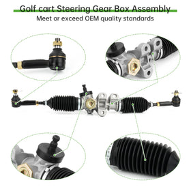 10L0L replacement kit for EZGO RXV, side-view, restores steering feel
