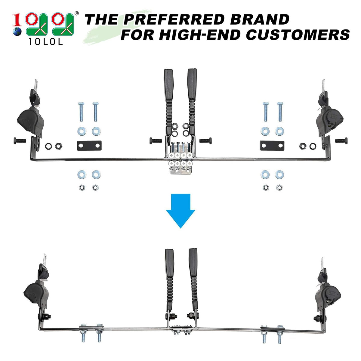 10L0L retractable front-seat belt allows quick length adjustments for comfort