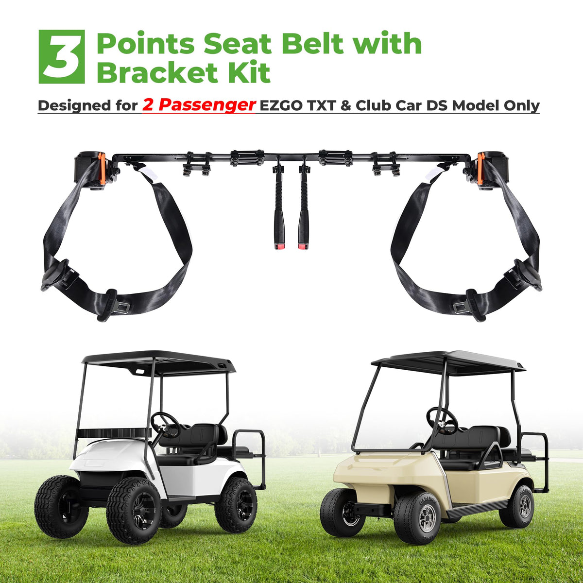 10L0L retractable three-point seatbelt provides smooth movement with instant lock