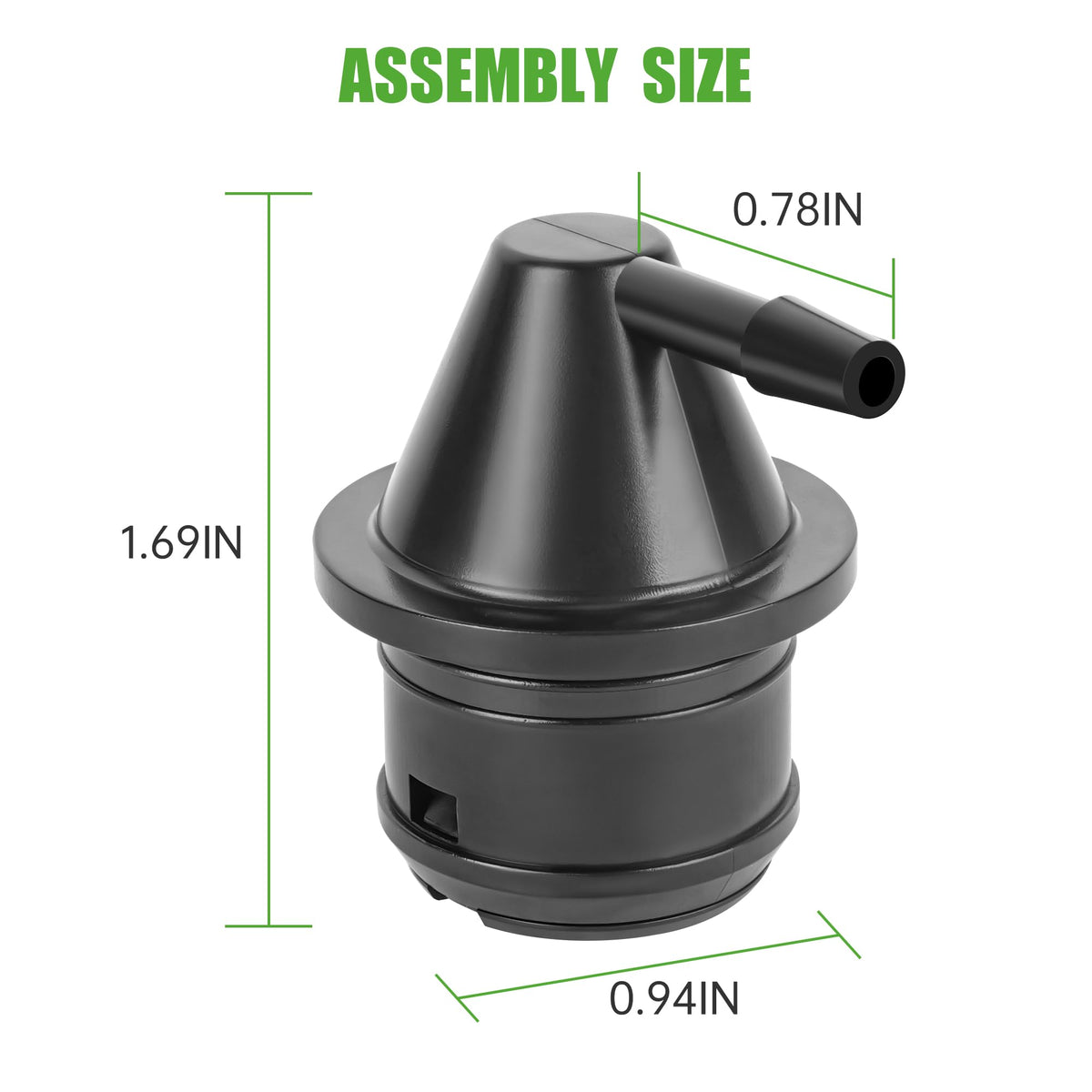 10L0L durable vent helps maintain steady fuel delivery during hill climbs