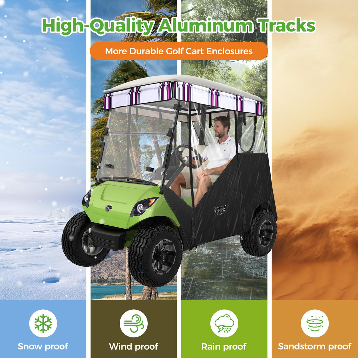 10L0L roll-up all-sides design promotes adjustable airflow and easy storage.
