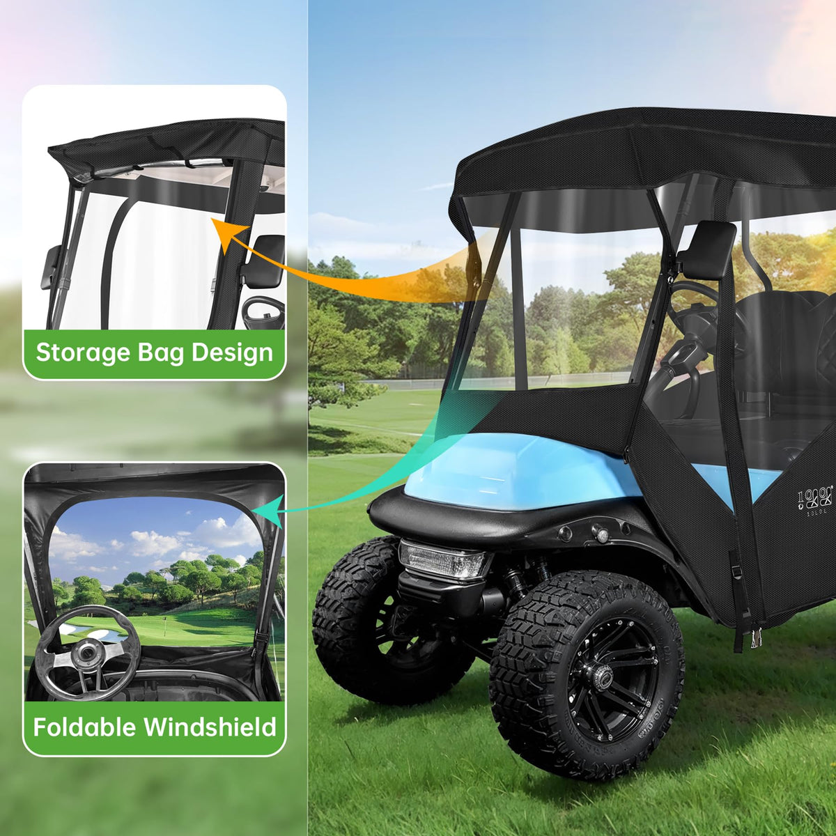 10L0L roll-up windows and dual zippers enable breeze and quick access