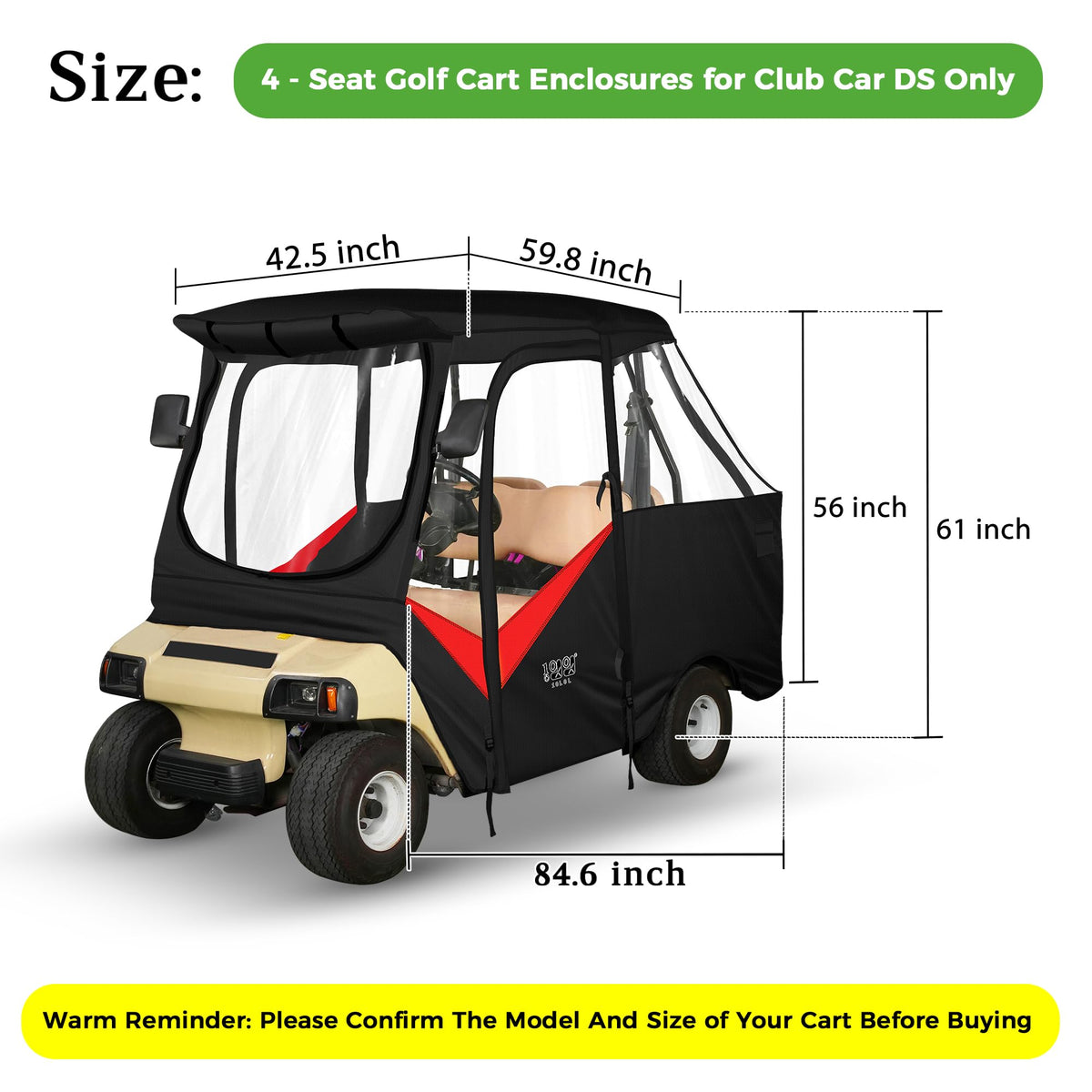 10L0L roll-up zipper doors simplify access from outside.