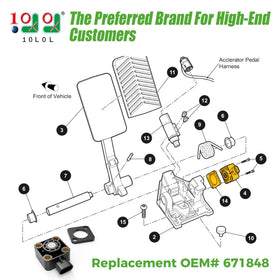 10L0L rotary position sensor in EZGO RXV for reliable performance