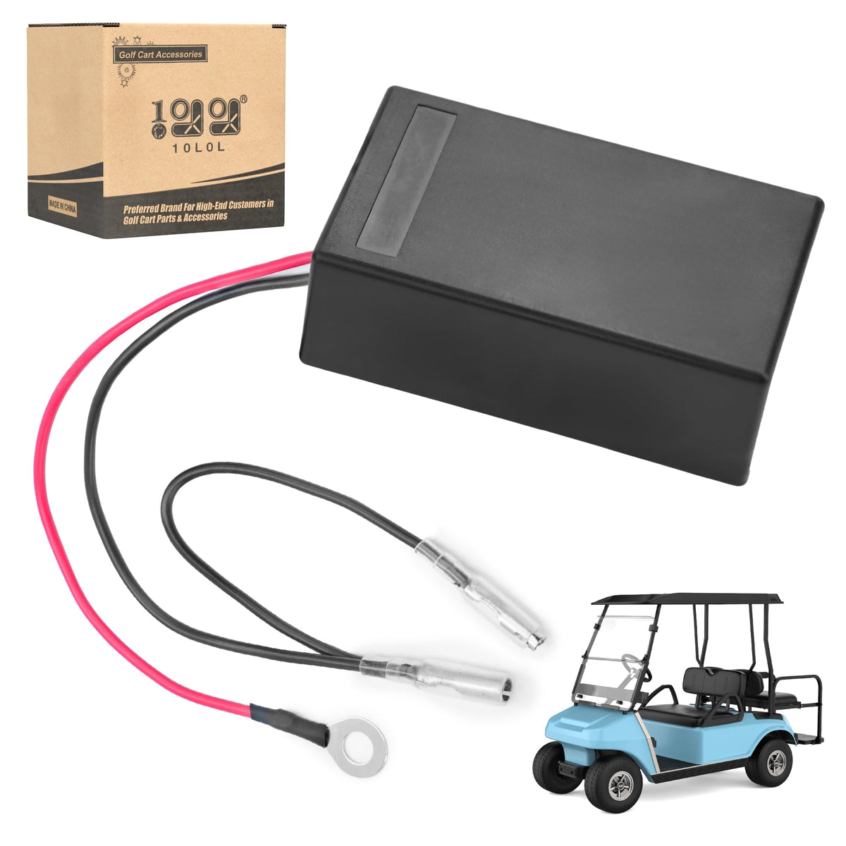 10L0L RPM limiter module close-up for Club Car DS