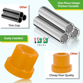 10L0L rubber bushing close-up demonstrating flexibility