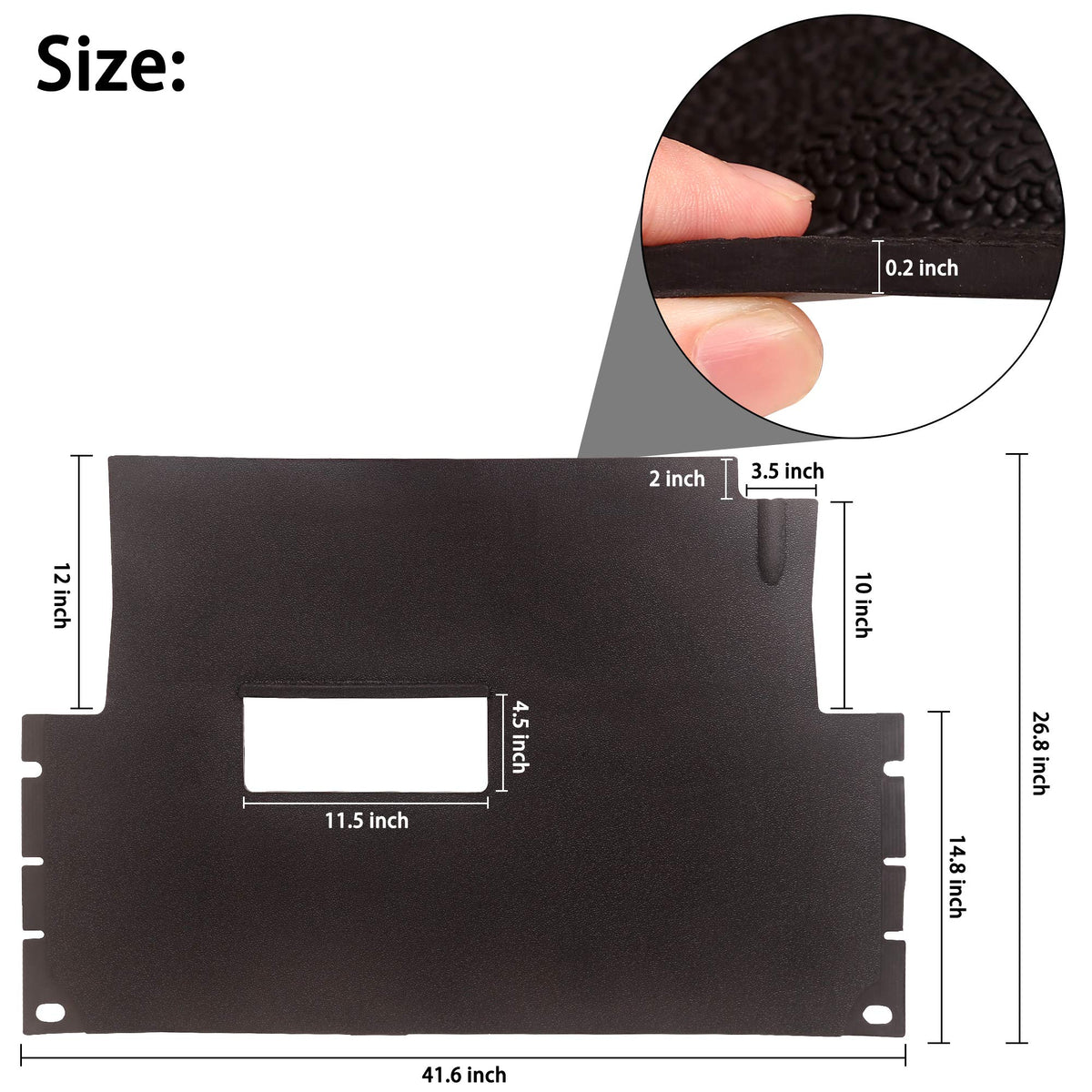 10L0L rugged non-slip rubber floor mat enhances grip underfoot