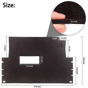 10L0L rugged non-slip rubber floor mat enhances grip underfoot