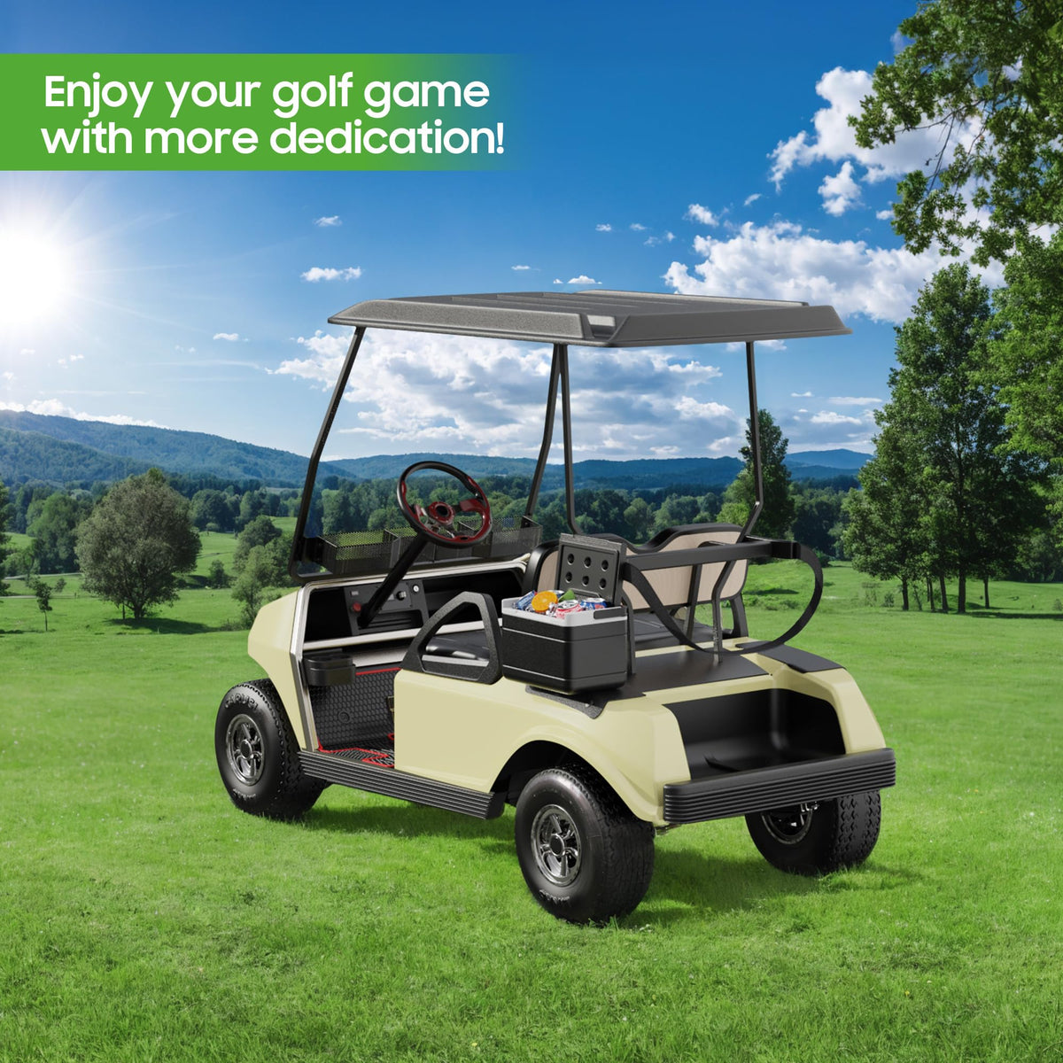10L0L rugged outdoor cooler ideal for golf trips and outdoor adventures
