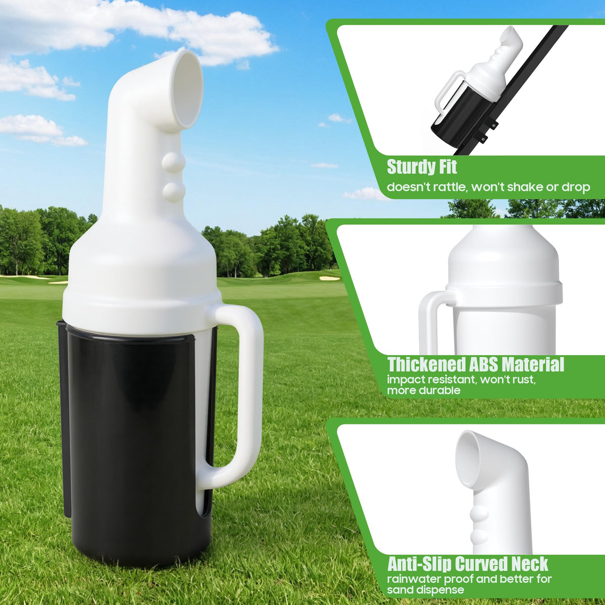 10L0L rust-resistant metal holder provides durable support