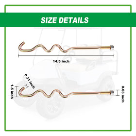 10L0L S-type bolt hold down rod ready for installation.