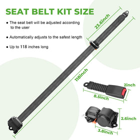 10L0L belt buckle design keeps access unobtrusive while driving.