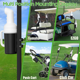 10L0L sand bottle 1-inch bracket installation on a cart